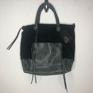 Elle & Jae Gypset Black Boho Tote Bag
